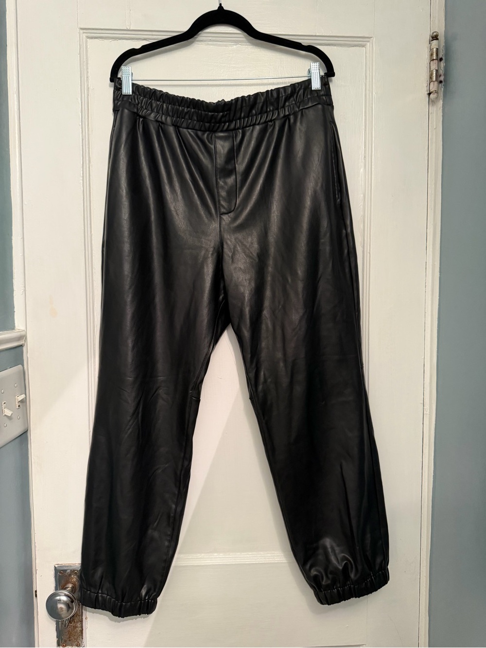 Women’s faux leather jogger